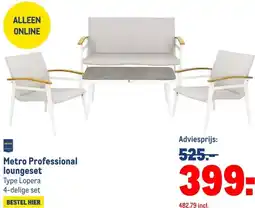 Makro Metro Professional loungeset aanbieding