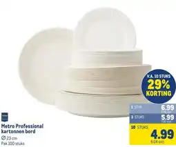 Makro Metro Professional kartonnen bord aanbieding