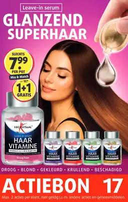 Lucovitaal Leave-in serum GLANZEND SUPERHAAR aanbieding