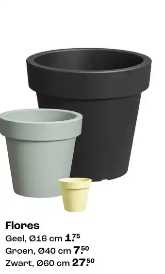 Kwantum Bloempotten Flores aanbieding