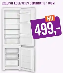 Keukendepot EXQUISIT KOEL/VRIES COMBINATIE aanbieding
