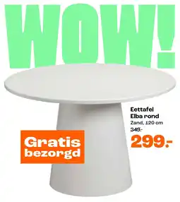 Kwantum Eettafel Elba rond aanbieding