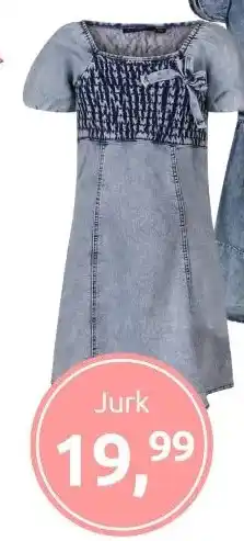 Jola Mode Meisjes jurk km medium denim aanbieding