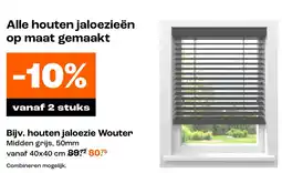 Kwantum Alle houten jaloezieën op maat gemaakt aanbieding
