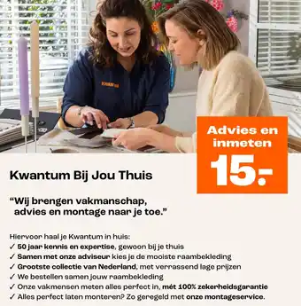 Kwantum Advies en inmeten aanbieding