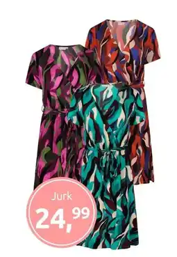 Jola Mode Dames jurk petrol aanbieding
