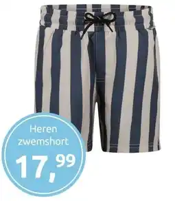 Jola Mode Heren zwemshort grijs blauw aanbieding