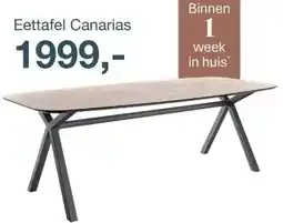 IN.HOUSE Eettafel Canarias aanbieding