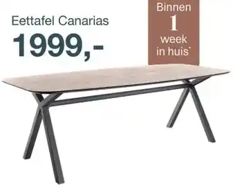 IN.HOUSE Eettafel Canarias aanbieding