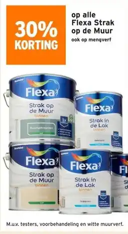 GAMMA 30% korting op alle Flexa strak op de muur aanbieding