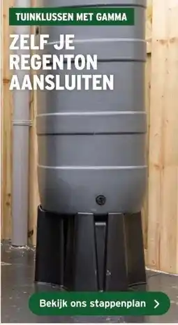 GAMMA ZELF JE REGENTON AANSLUITEN aanbieding