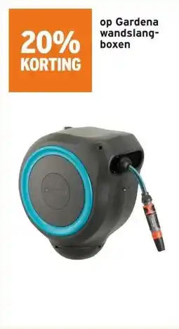 GAMMA 20% KORTING op Gardena wandslang- boxen aanbieding