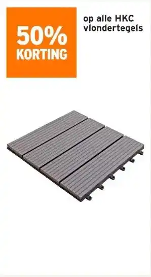 GAMMA 50% KORTING op alle HKC vlondertegels aanbieding