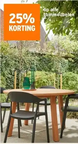 GAMMA 25% KORTING op alle tuinmeubelen aanbieding