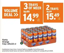GAMMA Fanta Orange tray: 24x33 cl aanbieding