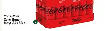 GAMMA Coca-Cola Zero Sugar tray: 24x33 cl aanbieding