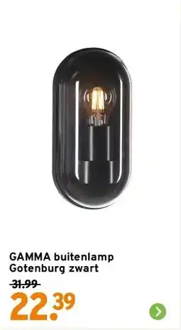 GAMMA GAMMA buitenlamp Gotenburg zwart aanbieding