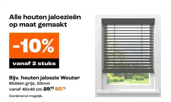 Kwantum Houten jaloezie wouter aanbieding