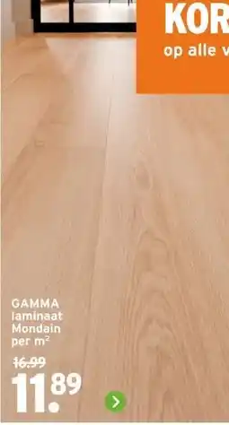 GAMMA laminaat Mondain per m² aanbieding
