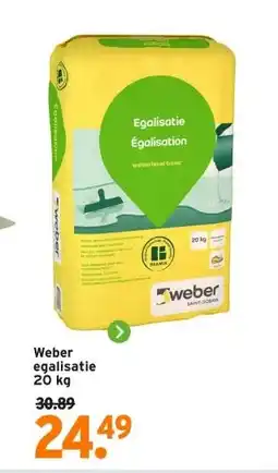 GAMMA Weber egalisatie 20 kg aanbieding