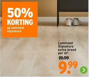 GAMMA Laminaat Signature extra breed aanbieding