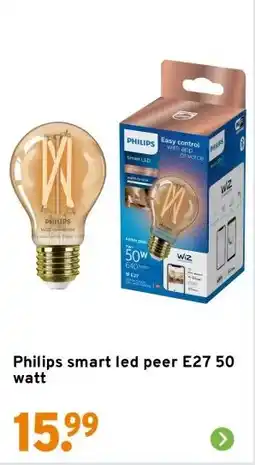 GAMMA Philips smart led peer E27 50 watt aanbieding