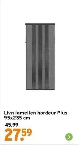 GAMMA Livn lamellen hordeur Plus 95x235 cm aanbieding