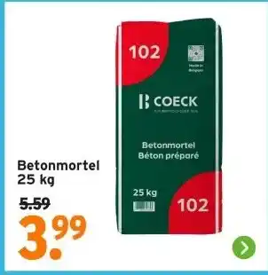 GAMMA Betonmortel 25 kg aanbieding
