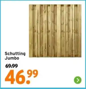 GAMMA Schutting Jumbo aanbieding