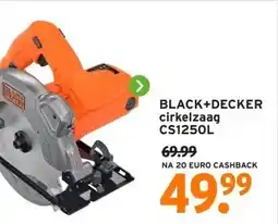 GAMMA BLACK+DECKER cirkelzaag CS1250L aanbieding