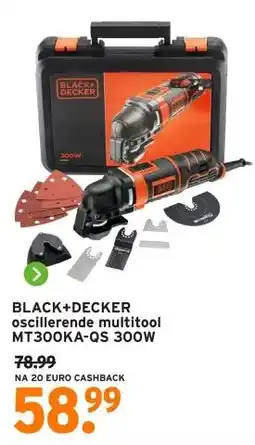 GAMMA BLACK+DECKER oscillerende multitool MT300KA-QS 300W aanbieding