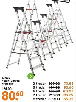 GAMMA Altrex huishoudtrap 4 treden aanbieding