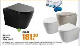 GAMMA Atlantic hangwc Joey zwart aanbieding