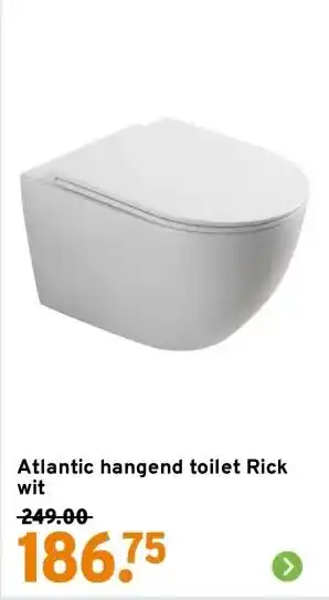 GAMMA Atlantic hangend toilet Rick wit aanbieding