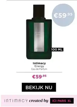ICI Paris XL Intimacy Energy Eau de Parfum aanbieding