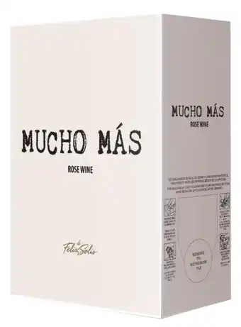 Gall & Gall Mucho Mas Rosado Bag in Box 300CL Wijn aanbieding