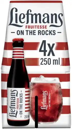 Gall & Gall Liefmans Fruitesse 4X25CL Bier aanbieding