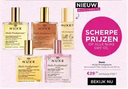 ICI Paris XL Nuxe Huile Prodigieuse Bijvoorbeeld: Multi Usage Dry Oil 100 ml aanbieding