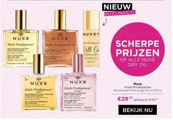 ICI Paris XL Nuxe Huile Prodigieuse Bijvoorbeeld: Multi Usage Dry Oil 100 ml aanbieding
