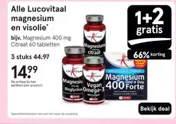 Etos Alle Lucovitaal magnesium en visolie aanbieding