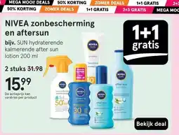 Etos NIVEA zonbescherming en aftersun aanbieding