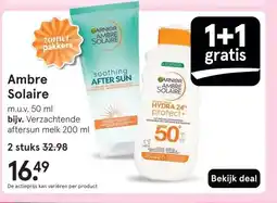Etos Ambre Solaire aanbieding