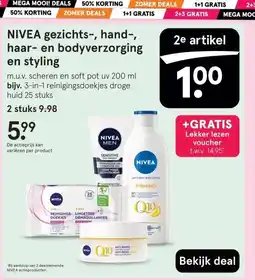 Etos NIVEA gezichts-, hand-, haar- en bodyverzorging en styling aanbieding