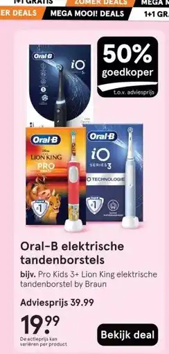 Etos Oral-B elektrische tandenborstels aanbieding