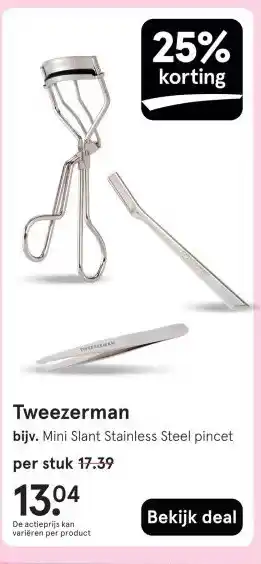 Etos Tweezerman aanbieding