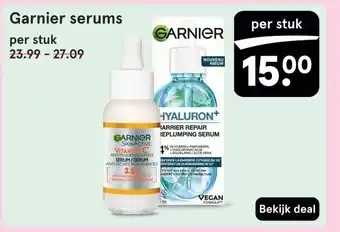 Etos Garnier serums aanbieding