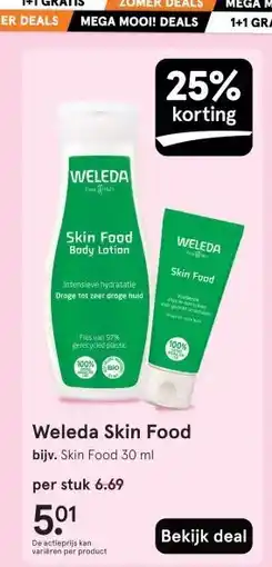 Etos Weleda Skin Food aanbieding