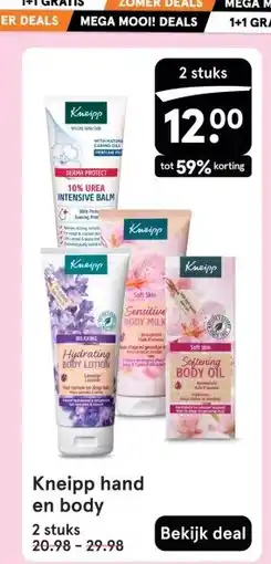 Etos Kneipp hand en body aanbieding