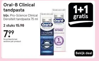 Etos Oral-B Clinical tandpasta aanbieding