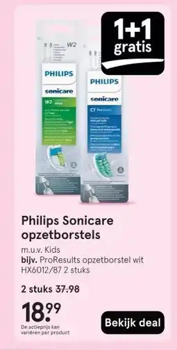 Etos Philips Sonicare opzetborstels aanbieding